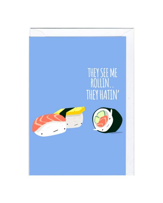 Sushi Rollin Card