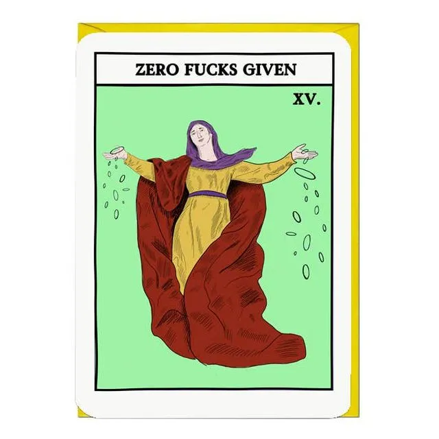 ZERO FUCKS TAROT Card Pack of 6