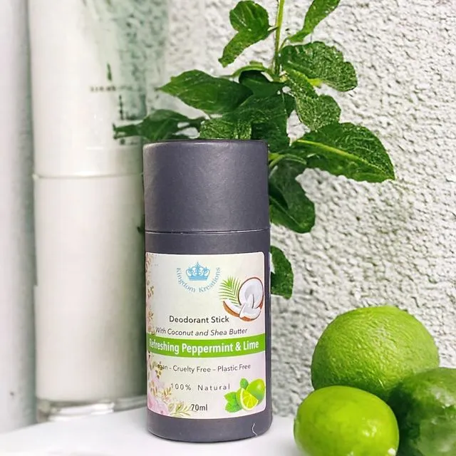 100% Natural Stick Deodorant Peppermint & Lime