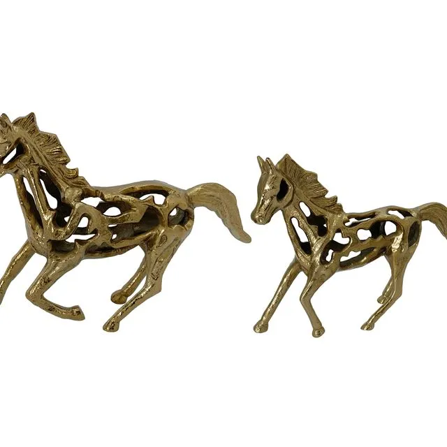 Autumn Gold Horse Sculpture
