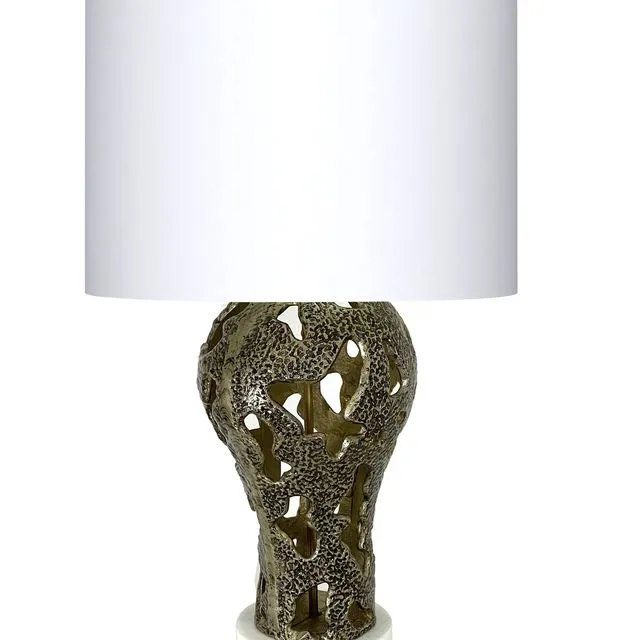 European Gold Metalic Table Lamp