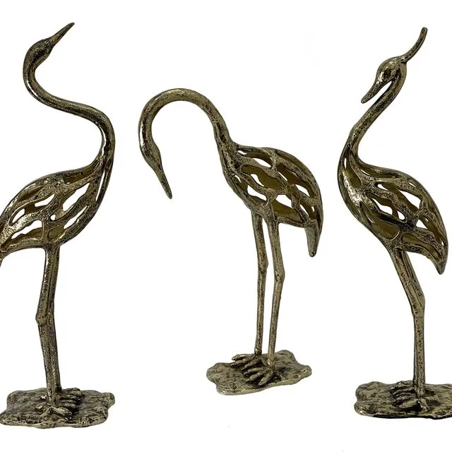 European Gold Swan Sculpture