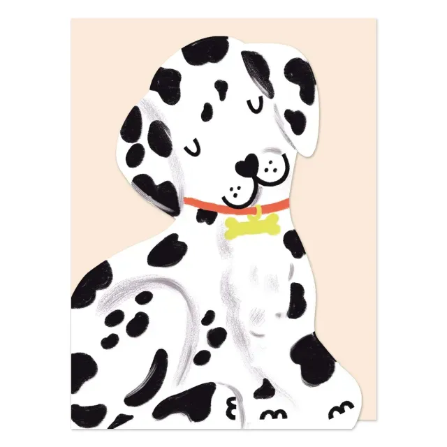 Dalmatian Puppy Die-cut Mini Card