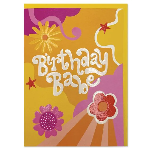 'Birthday Babe' Birthday Card