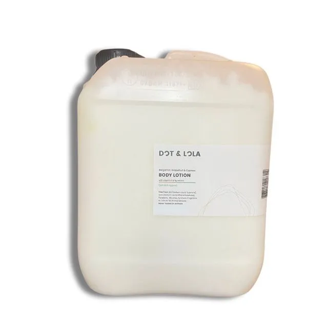 Body Lotion with Bergamot, Grapefruit & Cypress - For All Skin Types 5 Litre