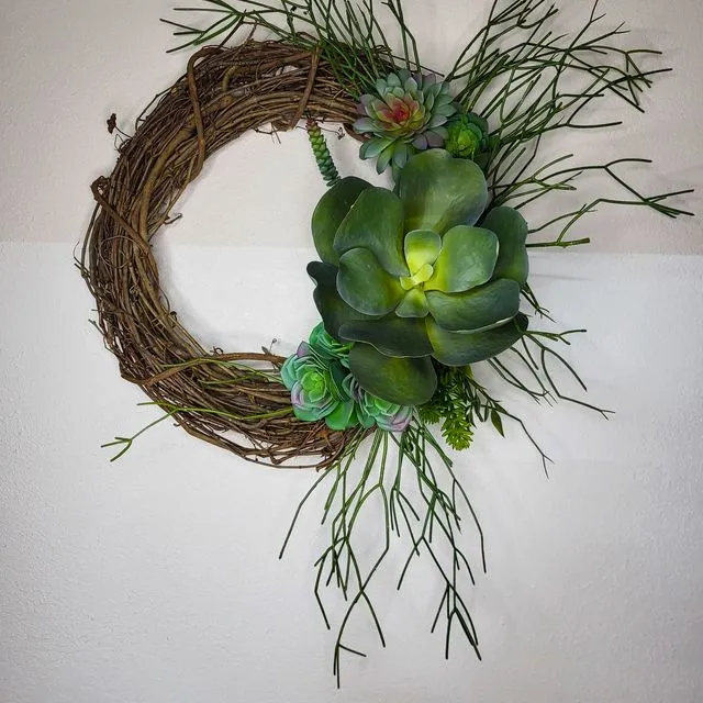 Everlasting Succulent Wreath