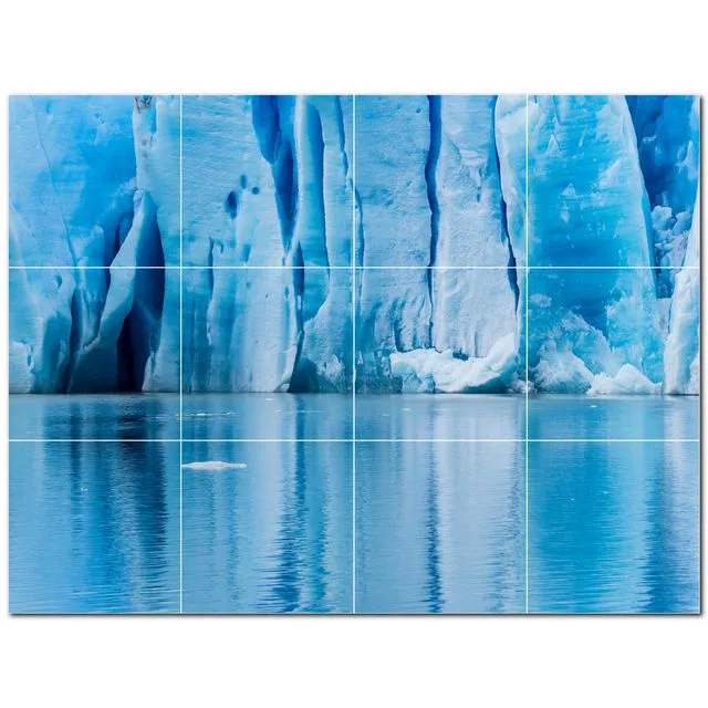Glacier Ceramic Tile Wall Mural PT500721. Many Sizes Available