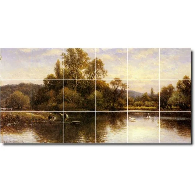 Ceramic Tile Mural Alfred Glendening Landscapes Painting PT03596. Many Sizes Available