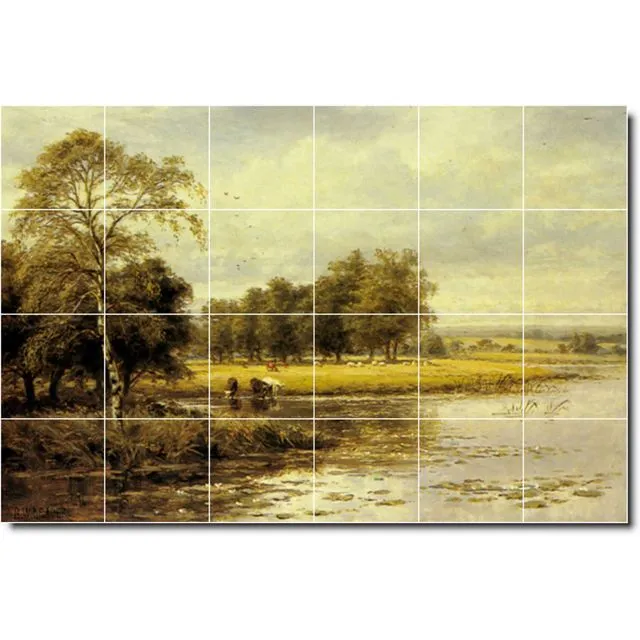 Ceramic Tile Mural Benjamin Leader Landscapes Painting PT05252. Many Sizes Available
