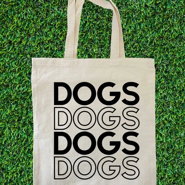 Dogs Dogs Dogs Dogs Tote Bag