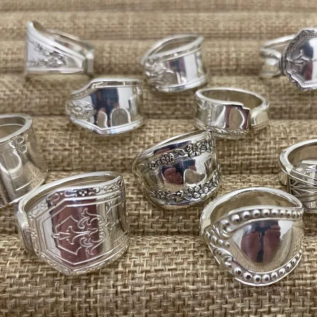 Band Spoon Rings
