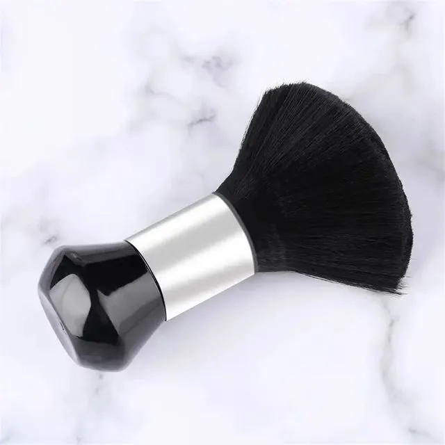 Professional Black Hair Cutting Brush for Barbershop - Sweeping Neck Hair Cleaning Duster for Hairdressing and Haircutting