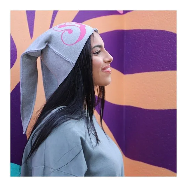 Free Spirit nice hat with ears and Boho style screen print