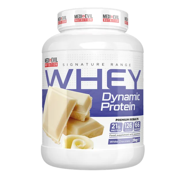 Medi-Evil Nutrition Whey Dynamic Protein Powder 2kg - White Chocolate