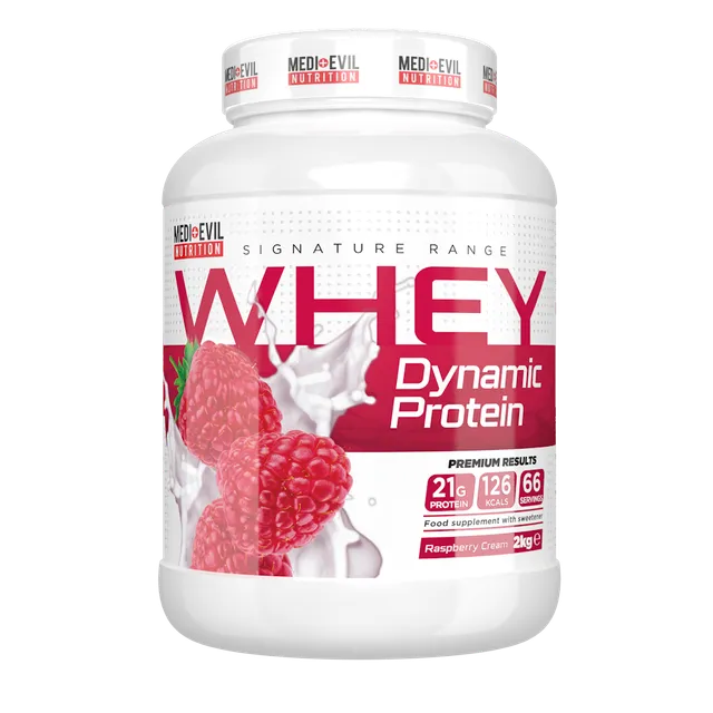 Medi-Evil Nutrition Whey Dynamic Protein Powder 2kg - Raspberry Cream