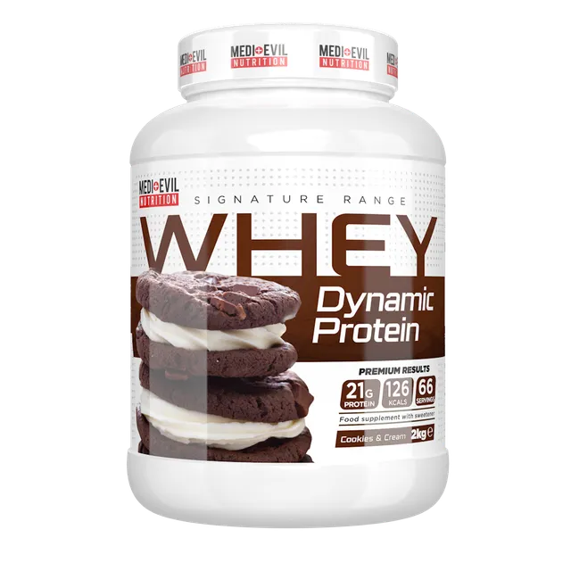 Medi-Evil Nutrition Whey Dynamic Protein Powder 2kg - Cookies and Cream