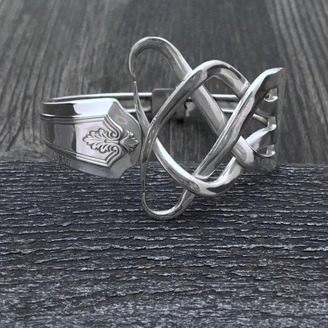 Celtic Knot Fork Bracelet Handmade From Recycled Flatware