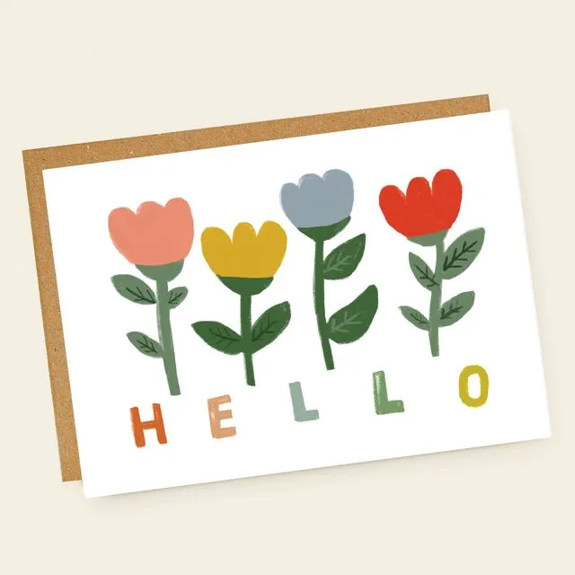 Hello Tulips Card