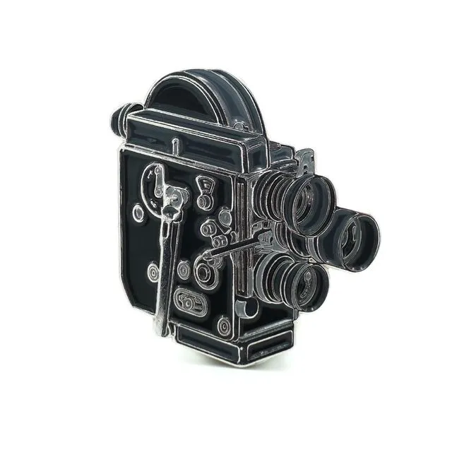 Vintage 16mm Film Camera Enamel Pin