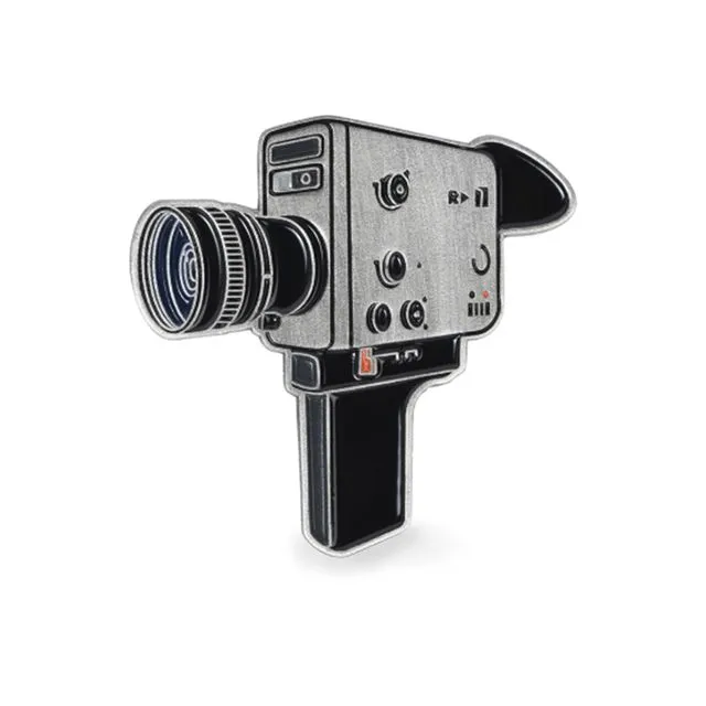 Vintage Super 8 Camera Enamel Pin