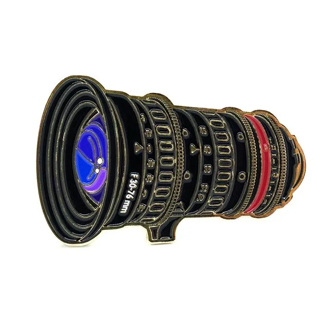 Cinema Zoom Lens Enamel Pin
