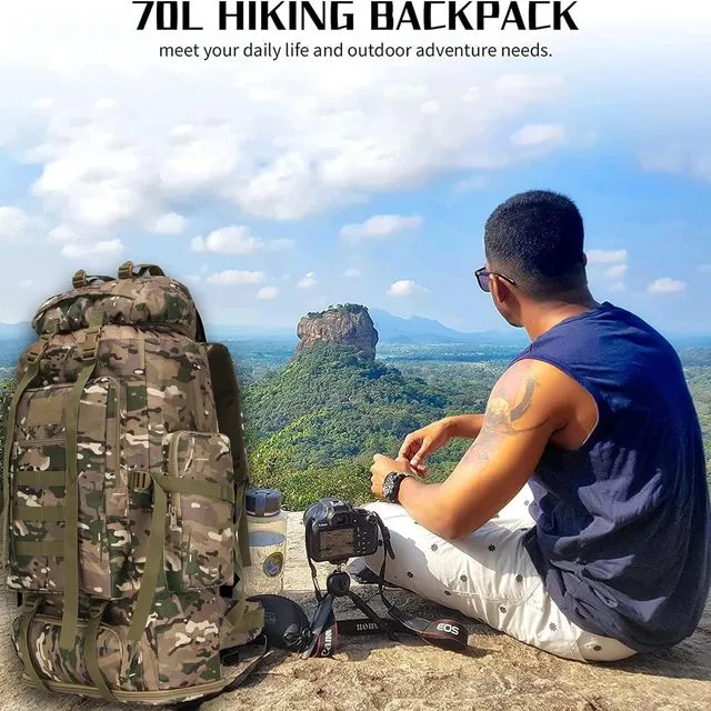 High Quality Outdoor Large-Capacity Equipment Camouflage Waterproof Professional Hiking Backpack