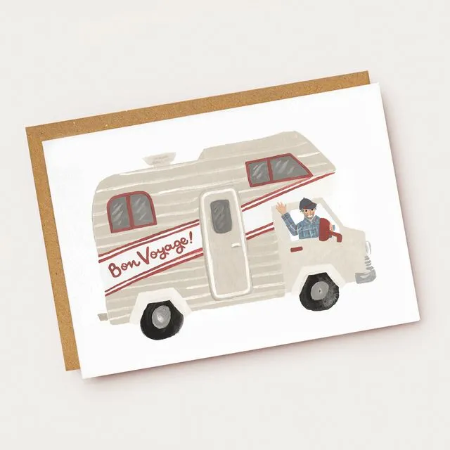 Bon Voyage Camper Van Card