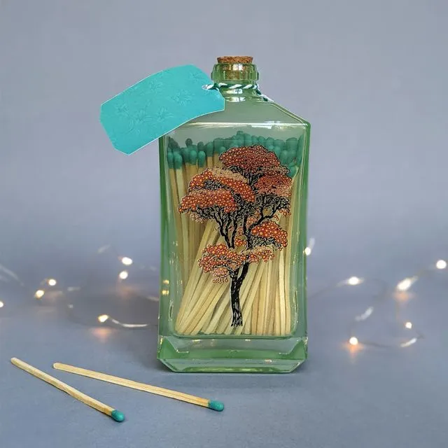 Matches in Plant Gin Jar - Japanese Tree