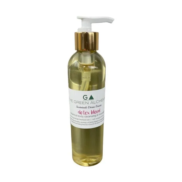 8 oz Detox & Cleanse Botanical Body Cleansing & Massage Oil Cs Qty 6