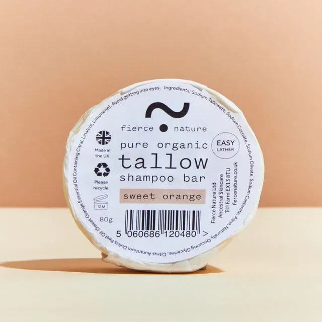 Tallow Shampoo Bar (Sweet Orange)