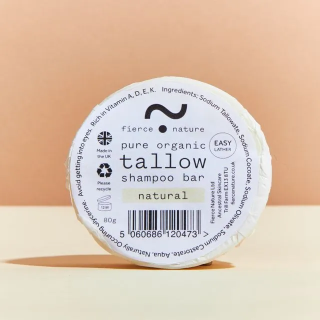 Tallow Shampoo Bar (Unscented)