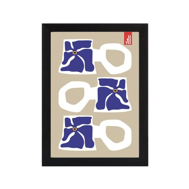 Ukiyo Mug Print - Blue