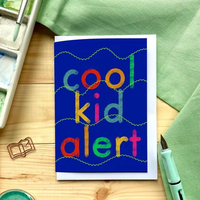 Cool Kid Alert greeting card