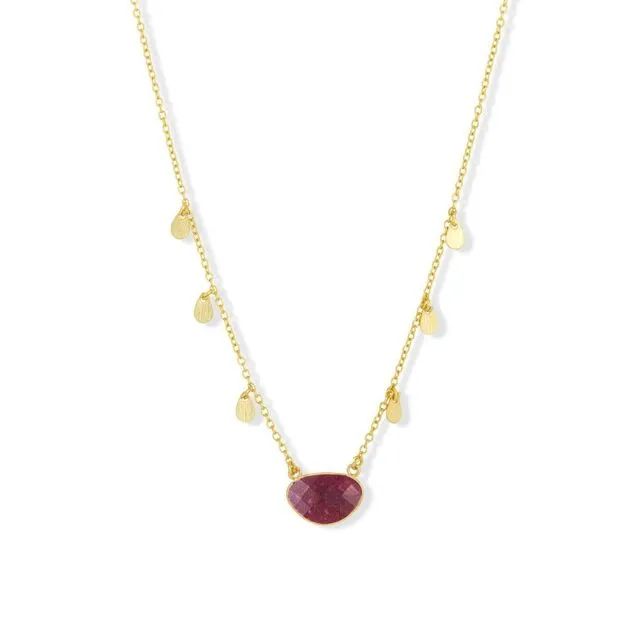 Summer Necklace Berry Agate