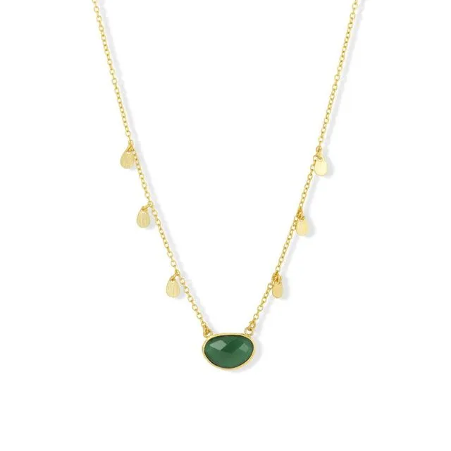 Summer Necklace Green Onyx