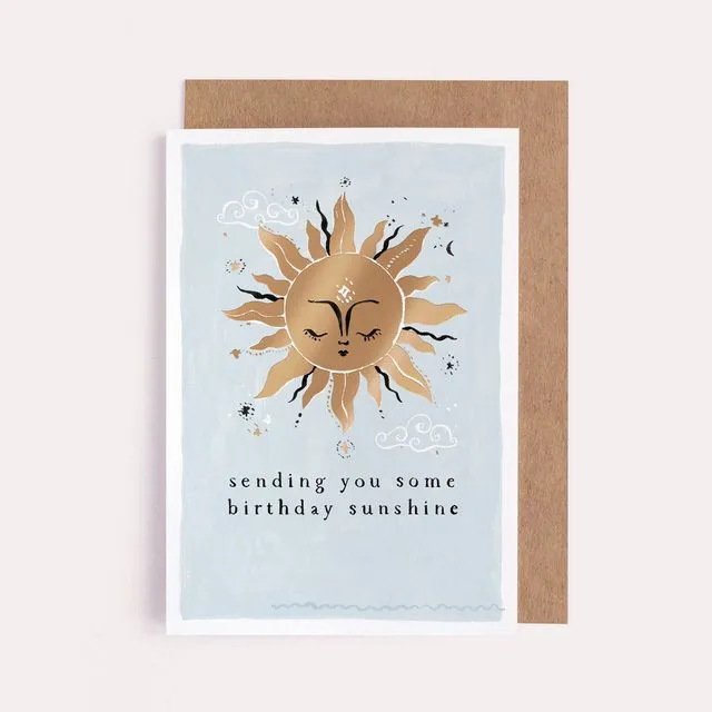 Sending Sunshine Birthday Card | Female Birthday Cards
