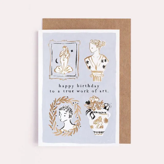 Work of Art Birthday Card | Luxury Female Birthday Cards
