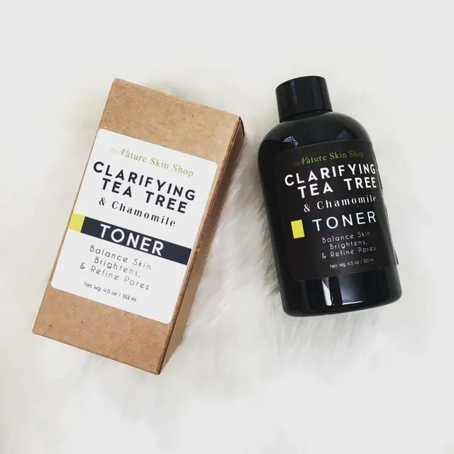 Clarifying Tea Tree & Chamomile Toner- Balance Skin, Brightens, & Refine Pores