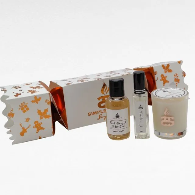 Simple Scents Extra Large Christmas Cracker Candle, Room Spray & Hand Wash Surprise