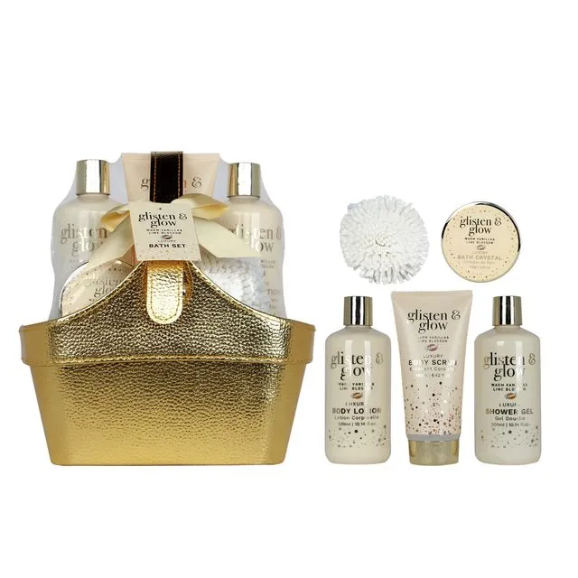 Christmas bath box with delicate scent vanilla linden - 5pcs