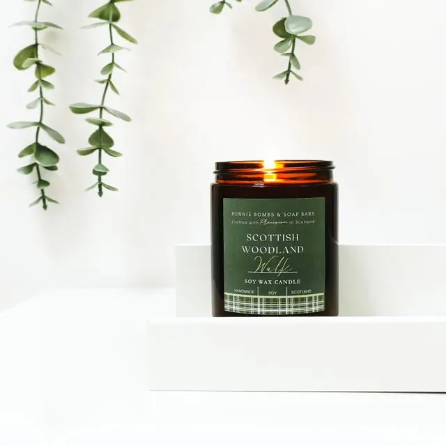woodland scented soy candle - REGULAR