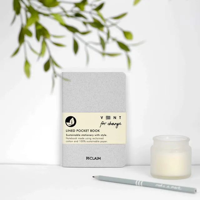 Notebook A6 RECLAIM – White Cotton