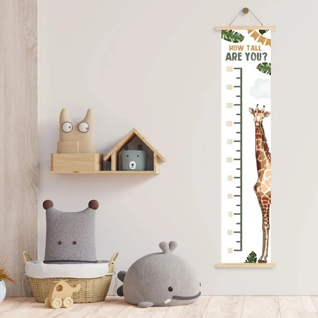 Giraffe Height Chart Nursery Decor