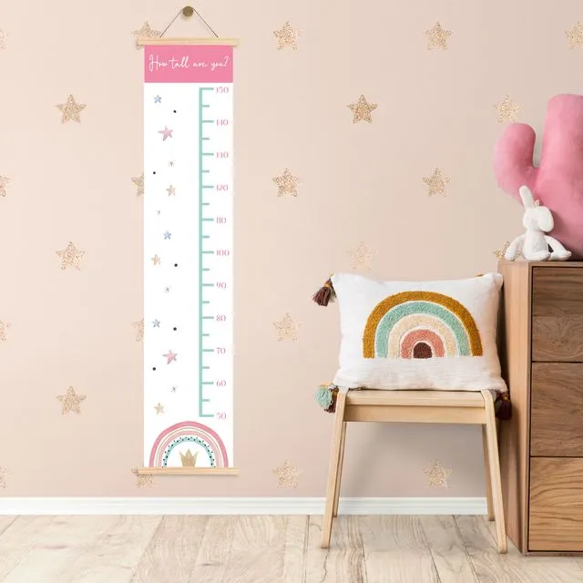 Rainbow Height Chart Nursery Decor