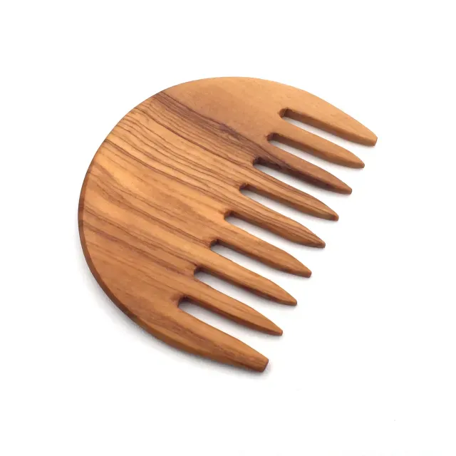 Afro comb made of olive wood