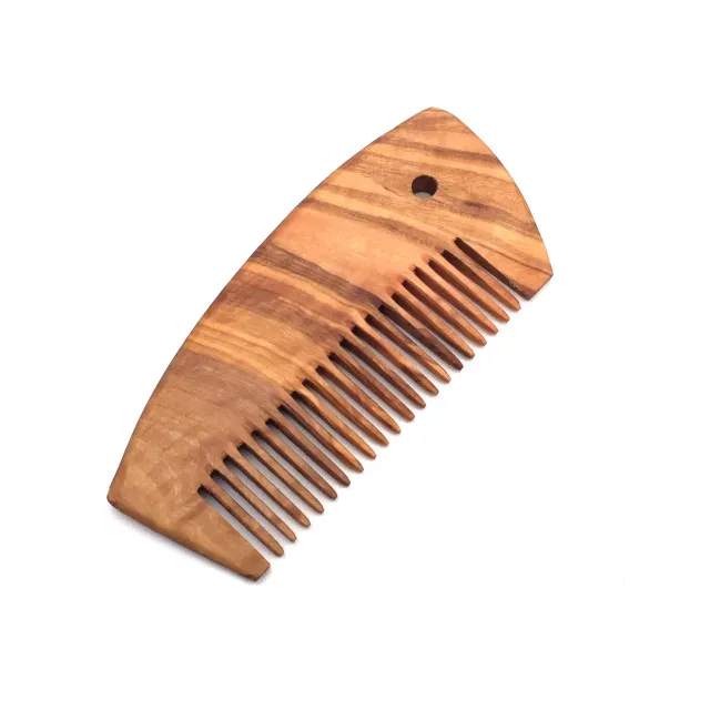 Comb with Hole made of Olive Wood