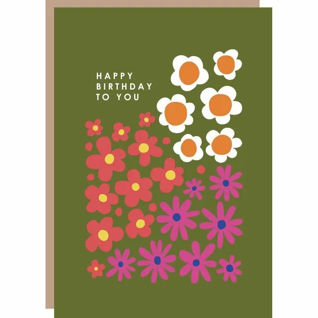 Jasmine Floral Birthday Card
