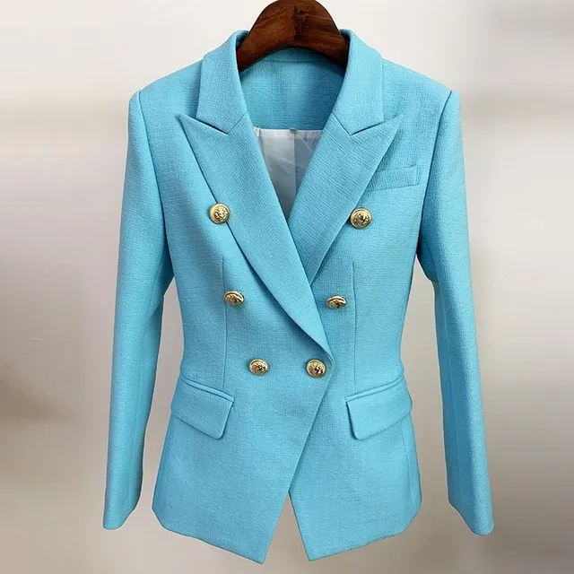 Elegant Slim Fit Double-Breasted Jacket
