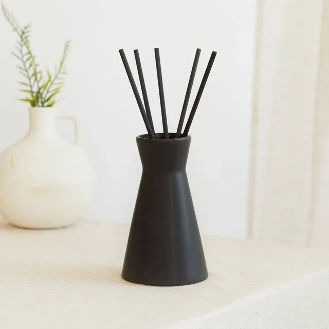 Scandi: Black Reed Diffuser - Activated Charcoal &amp; Matcha