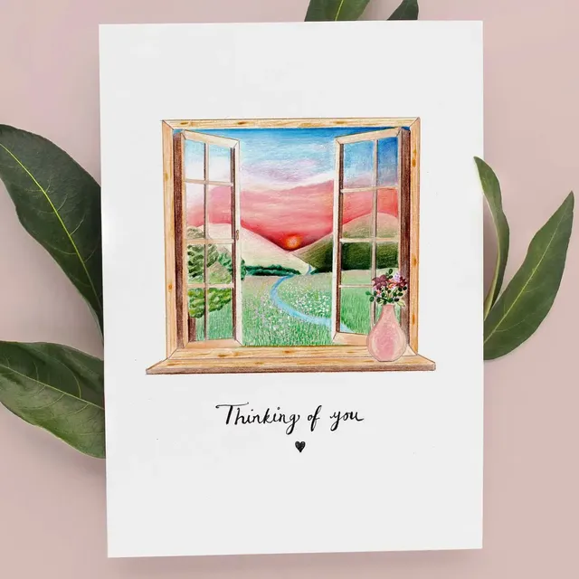 Thinking of You Card | Sunset Sympathy Card | Bereavement